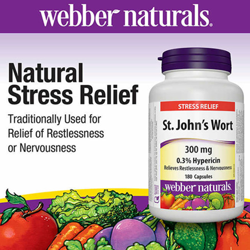 webber naturals St. John’s Wort Extract 180 Capsules