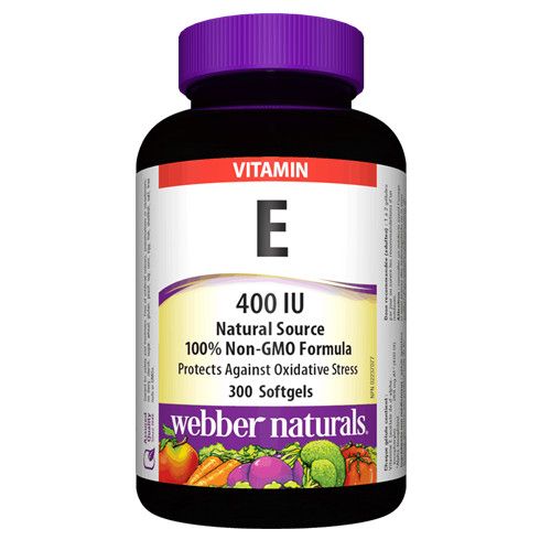 Webber Naturals Vitamin E 400 IU 300 softgels